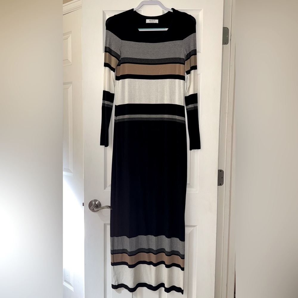 Bailey 44 Anthropologie Multicolor Striped Long Sleeve Dress